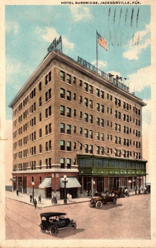 Florida Jacksonville Hotel Burbridge 1923