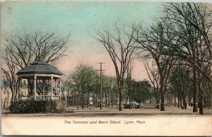 Vtg 1906 The Common and Band Stand Lynn Massachusetts MA Postcard