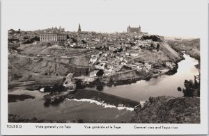 Spain Toledo General View And Tagus River Vintage RPPC C173