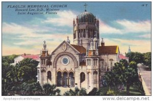 Florida Saint Augustine Flagler Memorial Church Howard Lee DD Minister 1960