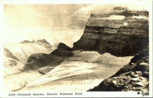 RPPC Grinnell Glacier National Park Montana Real Photo Postcard Hileman PM 1939