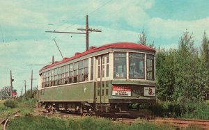 Vintage Postcard Seashore Trolley Museum Electric Railway Kennebunkport Maine