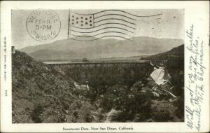 Sweetwater Dam Near San Diego CA c1910 Postcard