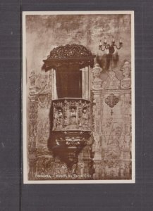 PORTUGAL, COIMBRA, SANTA CRUZ PULPIT, c1930 ppc., unused.