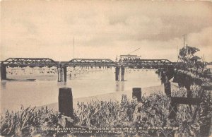 Ciudad Juarez Mexico International Bridge Scenic View Vintage Postcard AA13844