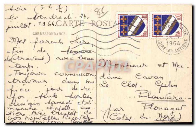 Old Postcard institution dumb deaf and blind young Larnay near Poitiers