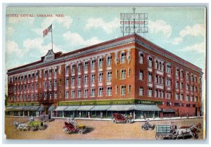 c1910s Hotel Loyal Exterior Roadside Omaha Nebraska NE Unposted Vintage Postcard