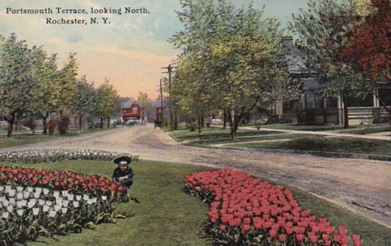 New York Rochester Portsmouth Terrace Looking North 1912