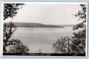 Arkansas AR Postcard RPPC Photo Scenic View Of Bull Shoals Lake c1940's Vintage