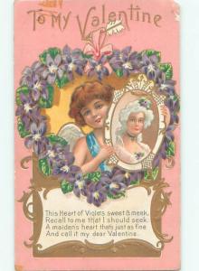 Divided-Back BEAUTIFUL ANGEL SCENE Great Postcard AB0036