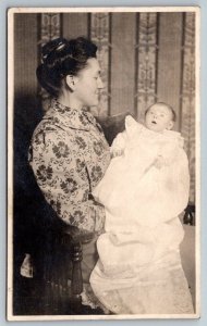 RPPC  Grandmother with Child   - Real Photo Postcard  c1910