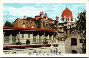 Spanish Wing Tile Roofs Glenwood Mission Inn Riverside CA UNP WB Postcard L3