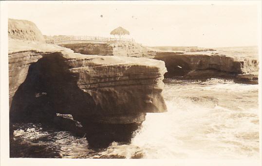 Sunset Cliffs Point Loma California Real Photo