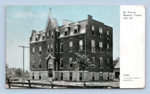 St Vincent Hospital Taylorville Illinois IL 1909 DB Postcard N11