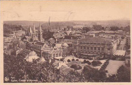 Belgium Spa Eglise Casino et Kursaal 1949