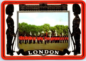 Postcard - Coldstream Guards at Buckingham Palace - London, England