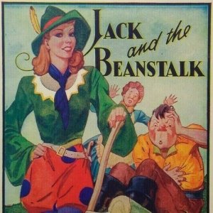 Jack And The Beanstalk Theatre Show Mini Poster Print 1930's Original Sexy Lady