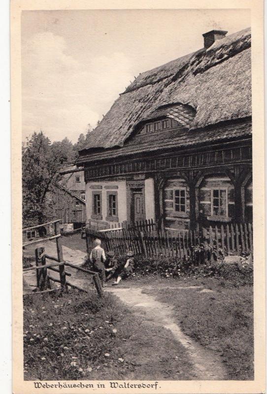 B82071 weberhauschen in waltersdorf types childrens  poland front/back image