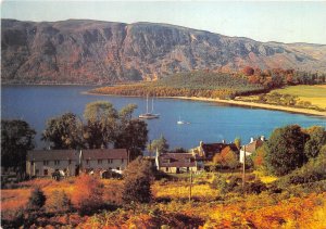 uk50048 loch ness from above dores village inverness shire scotland uk