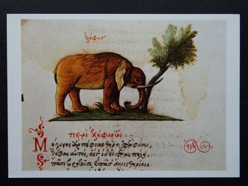 OXFORD BODLEIAN LIBRARY The Elephant form Byzantine Verse c1970s Postcards