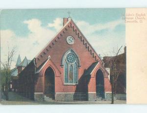 Unused Divided-Back CHURCH SCENE Zanesville Ohio OH A8558