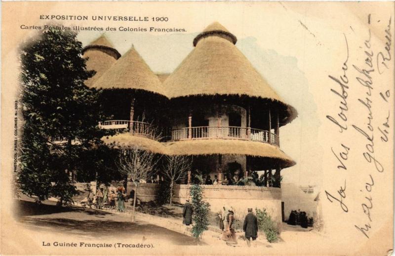 CPA PARIS EXPO 1900 - Trocadéro La Guinée Francaise (308466)