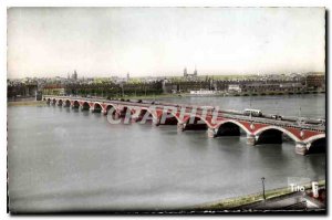 Postcard Old Bordeaux Facade Bridge Quai Richelieu