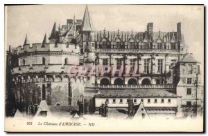 Old Postcard Chateau d'Amboise