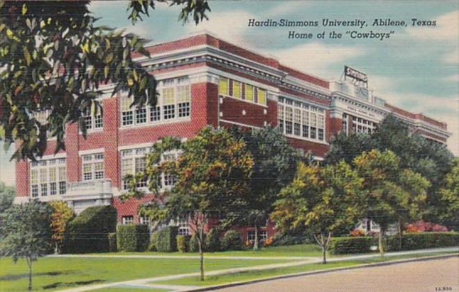 Texas Abilene Hardin-Simmons University Home Of The Cowboys 1946