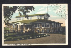 MARSHALL MISSOURI MARSHALL COUNTRY CLUB GOLF COURSE VINTAGE POSTCARD MO.