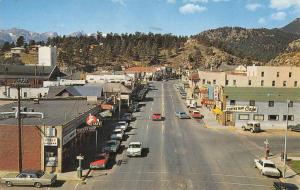 Estes Park Colorado Elkhorn Avenue Street Scene Vintage Postcard J78869