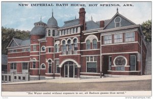 HOT SPRINGS, Arkansas, 1900-1910's; New Imperial Bath House