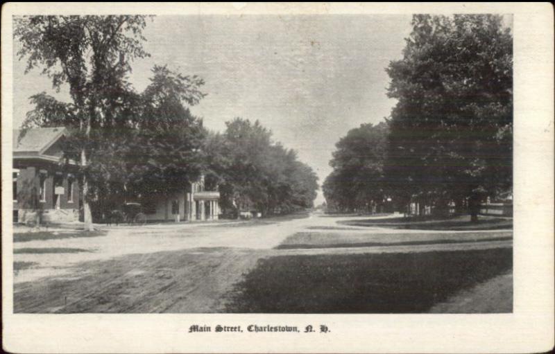 Charlestown NH Main Street c1910 Postcard