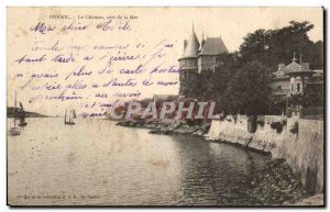 Old Postcard Pornic Le Chateau Sea coast