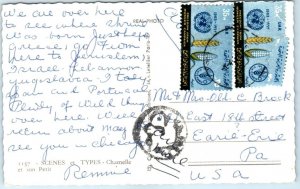 Postcard - Chamelle et son Petit