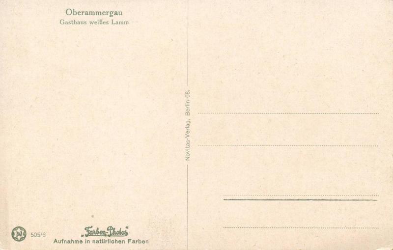 Germany - Oberammergau, Gasthaus weisses Lamm