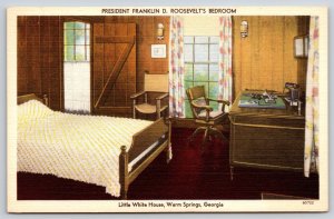 Interior~Warm Springs GA~Little White House~Franklin Roosevelt Bedroom~1940 PC