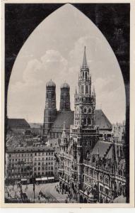 BF17192 munchen blick auf rathaus u grauen   germany front/back image