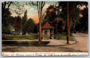 Syracuse New York~Walnut Park & Shelter Street View~PM 1907~Vintage Postcard
