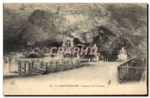 Old Postcard Interior La Sainte Baume De La Grotte