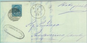89460 - REGNO - STORIA POSTALE - Annullo NUMERALE su BUSTA: Macerata  APIRO 1879