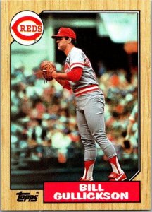 1987 Topps Baseball Card Bill Gulickson Cincinnati Reds sk3294