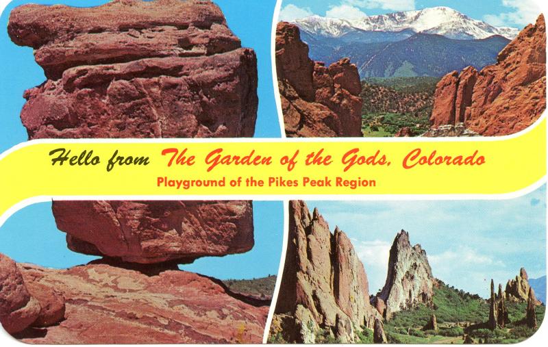 US    PC1057  GARDEN OF THE GODS, NEAR PIKES PEAK, CO