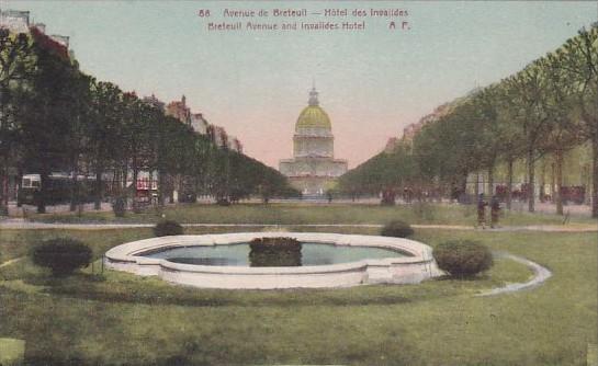 France Paris Avenue de Breteuil Hotel des Invalides