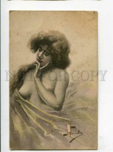 3111226 Semi-NUDE Female BELLE Long Hair by NOWICKY vintage PC