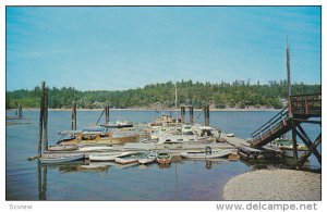 Gulf Islands , B.C. , Canada , 50-60s ; Small boat harbour at Ganges , Salt S...