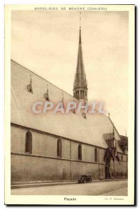 Postcard Old Hotel Dieu in Beaune Cote d'Facade