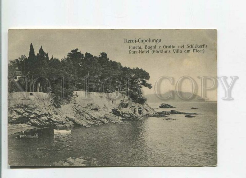 482637 Italy Nervi-Capolungo Schickerts Parc-Hotel advertising excursions