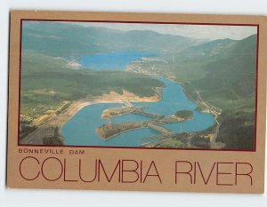 Postcard Bonneville Dam, Columbia River