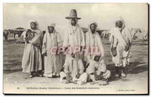 Old Postcard Merada Camp Des Goumiers Moroccans